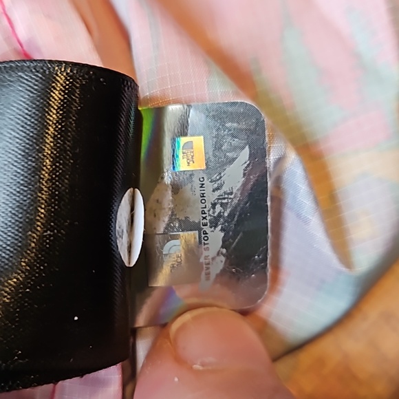 North Face Pink Black Abstract Fanorak Windbreaker L - Picture 9 of 11